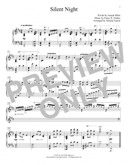 page one of Silent Night (Educational Piano)