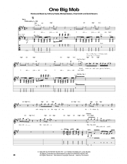 page one of One Big Mob (Guitar Tab)