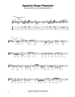 page one of Apache Rose Peacock (Guitar Tab)