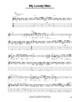 page one of My Lovely Man (Guitar Tab)