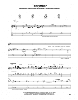 page one of Tearjerker (Guitar Tab)
