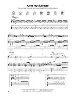 page one of One Hot Minute (Guitar Tab)