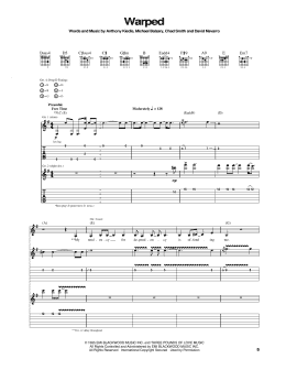 page one of Warped (Guitar Tab)
