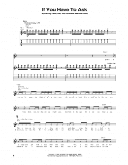 page one of If You Have To Ask (Guitar Tab)