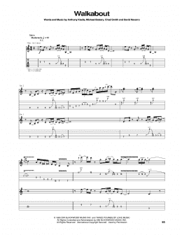 page one of Walkabout (Guitar Tab)