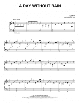 page one of A Day Without Rain (Piano Solo)
