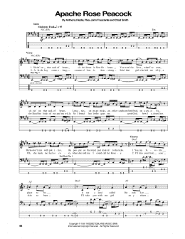 page one of Apache Rose Peacock (Bass Guitar Tab)