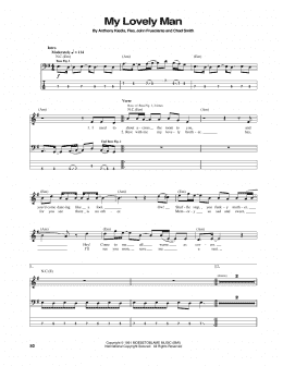 page one of My Lovely Man (Bass Guitar Tab)