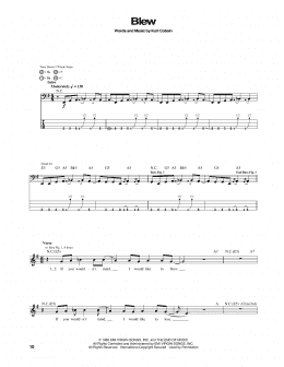 page one of Blew (Bass Guitar Tab)