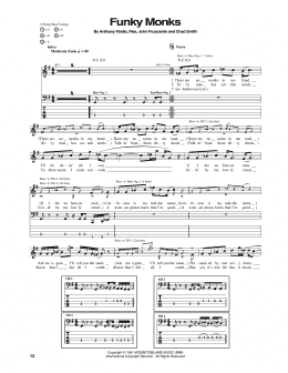 page one of Funky Monks (Bass Guitar Tab)