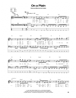 page one of On A Plain (Bass Guitar Tab)