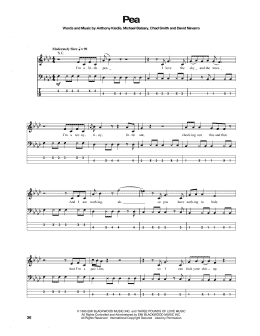page one of Pea (Bass Guitar Tab)