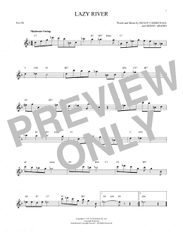 page one of Lazy River (Flute Solo)