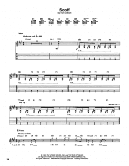 page one of Scoff (Guitar Tab)