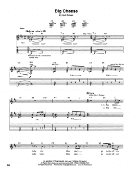 page one of Big Cheese (Guitar Tab)