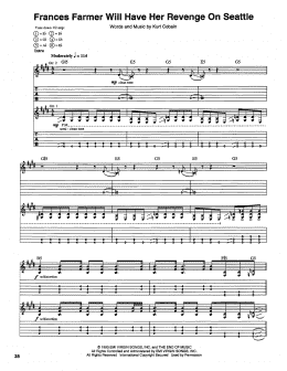 page one of Frances Farmer Will Have Her Revenge On Seattle (Guitar Tab)