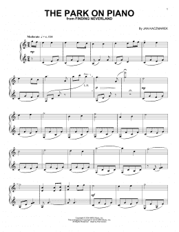 page one of The Park On Piano (from Finding Neverland) (Piano Solo)