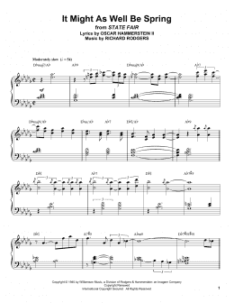 page one of It Might As Well Be Spring (Piano Transcription)