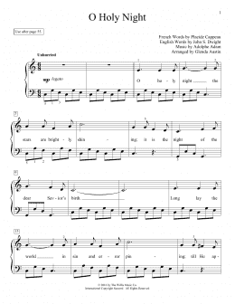 page one of O Holy Night (Educational Piano)