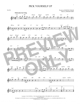 page one of Pick Yourself Up (Flute Solo)