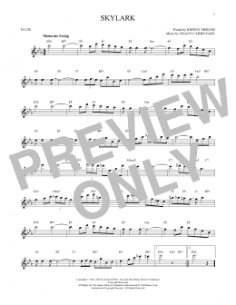 page one of Skylark (Flute Solo)
