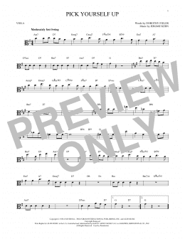 page one of Pick Yourself Up (Viola Solo)