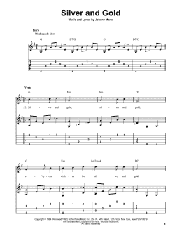 page one of Silver And Gold (Solo Guitar)