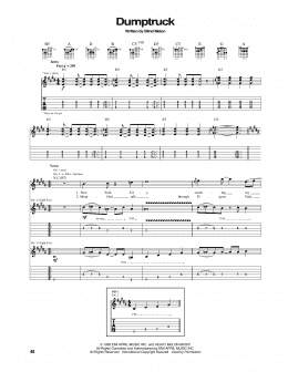 page one of Dumptruck (Guitar Tab)
