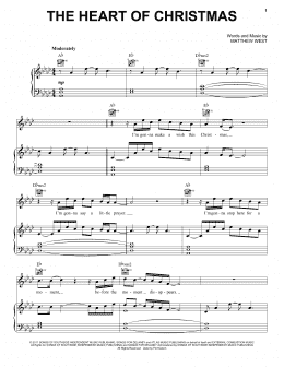 page one of The Heart Of Christmas (Piano, Vocal & Guitar Chords (Right-Hand Melody))