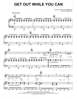 page one of Get Out While You Can (Piano, Vocal & Guitar Chords (Right-Hand Melody))