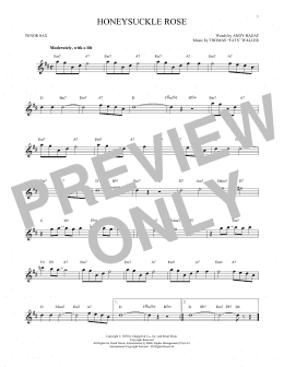 page one of Honeysuckle Rose (Tenor Sax Solo)