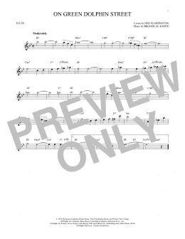 page one of On Green Dolphin Street (Flute Solo)