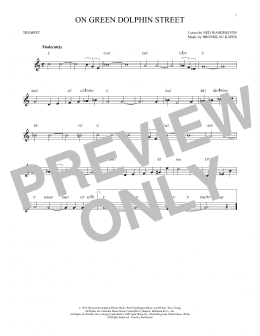 page one of On Green Dolphin Street (Trumpet Solo)