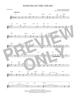 page one of Dancing On The Ceiling (Tenor Sax Solo)