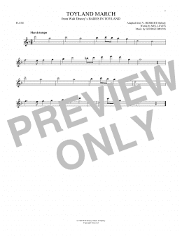 page one of Toyland March (from Babes In Toyland) (Flute Solo)