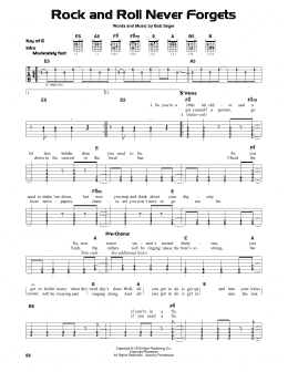 page one of Rock And Roll Never Forgets (Guitar Lead Sheet)