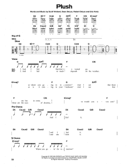 page one of Plush (Guitar Lead Sheet)