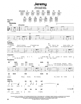 page one of Jeremy (Guitar Lead Sheet)