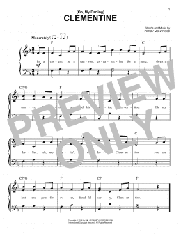 page one of (Oh, My Darling) Clementine (Easy Piano)