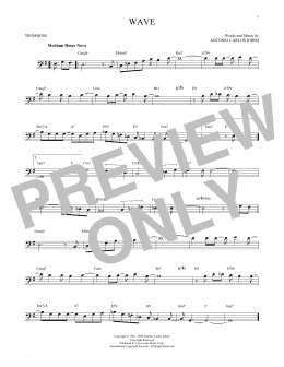 page one of Wave (Trombone Solo)