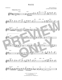 page one of Wave (Tenor Sax Solo)