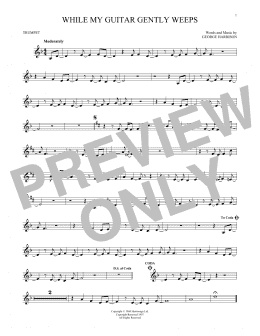 page one of While My Guitar Gently Weeps (Trumpet Solo)