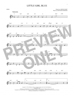page one of Little Girl Blue (French Horn Solo)