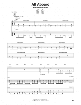 page one of All Aboard (Guitar Tab)