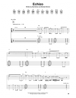 page one of Echizo (Guitar Rhythm Tab)
