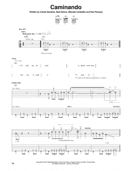 page one of Caminando (Guitar Tab)