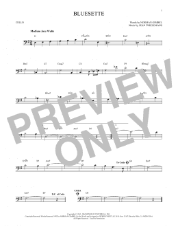 page one of Bluesette (Cello Solo)