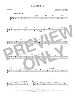 page one of Bluesette (Tenor Sax Solo)
