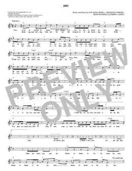 page one of ABC (Lead Sheet / Fake Book)