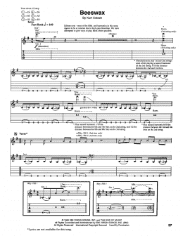 page one of Beeswax (Guitar Tab)
